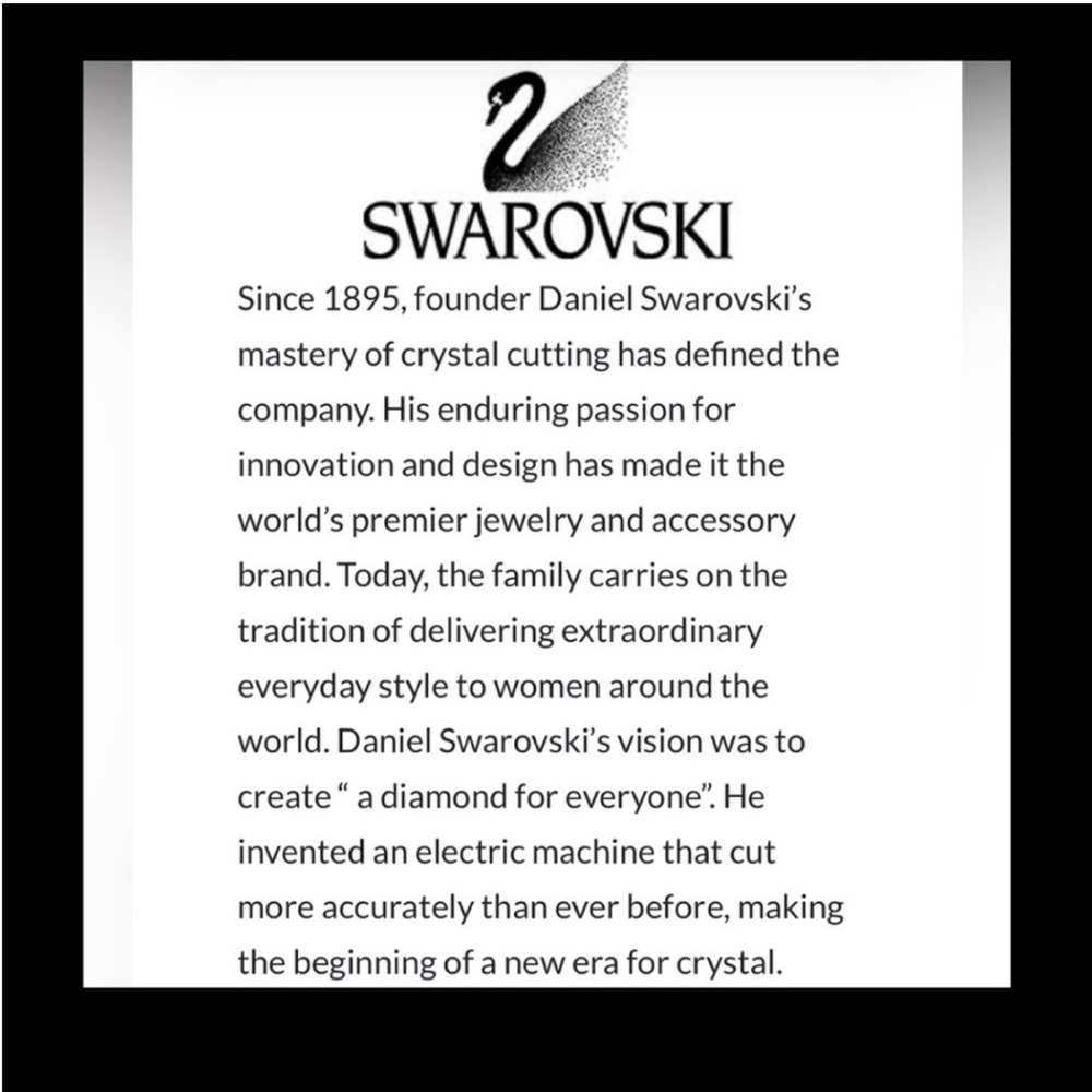 Swarovski Solitaire Stud Earrings | Square | Rhodium Plated | New | Swan Signed - Picture 7 of 9